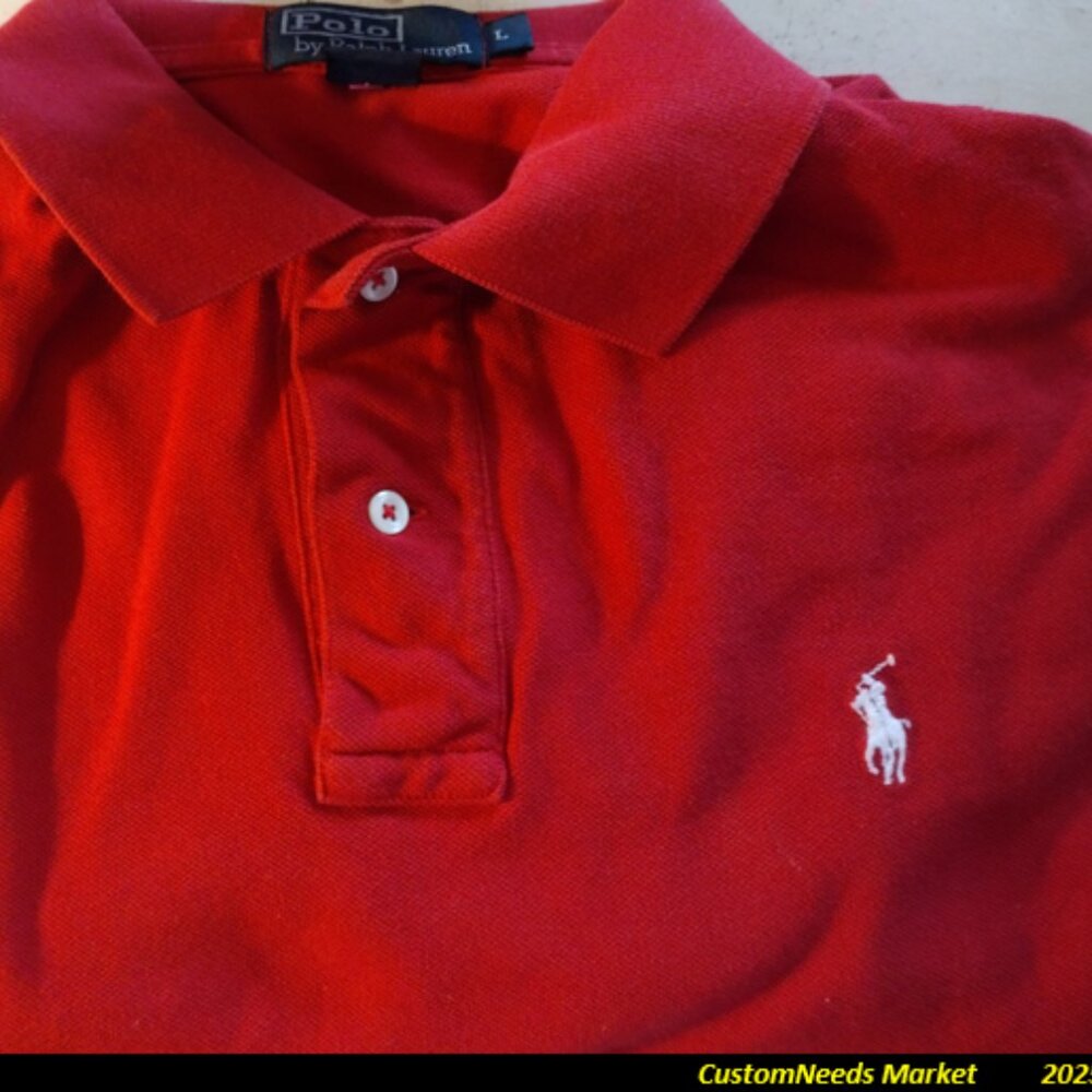 Polo Ralph Lauren Vintage Style Knit/Mesh Red Shirt